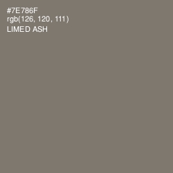 #7E786F - Limed Ash Color Image